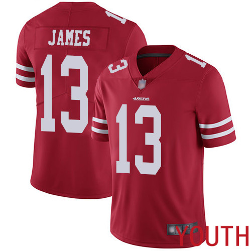San Francisco 49ers Limited Red Youth Richie James Home NFL Jersey #13 Vapor Untouchable->youth nfl jersey->Youth Jersey